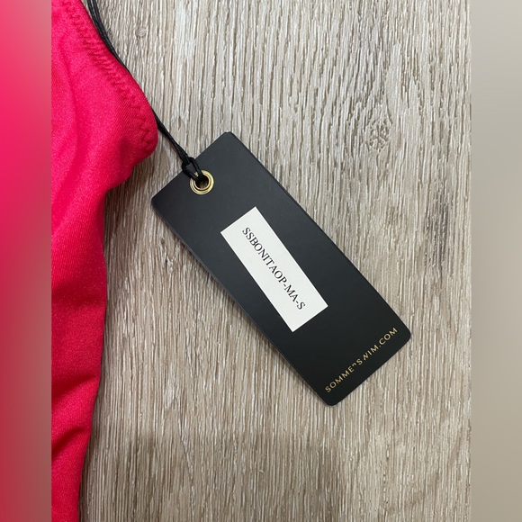 NWT Sommer Swim The Bonita in Magenta One-Piece Cut-Out Swimsuit Revolve - Picture 9 of 11